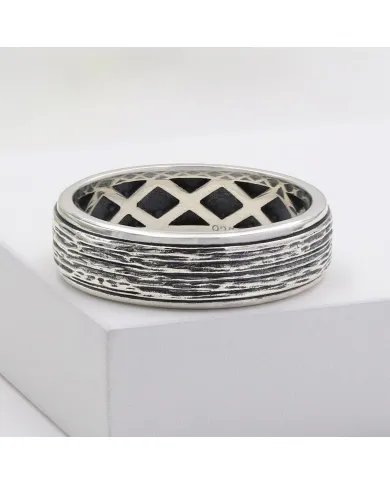 925 Sterling Silver Spinner Ring – Calming Fidget Thumb Band