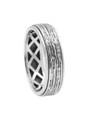 925 Sterling Silver Spinner Ring – Calming Fidget Thumb Band