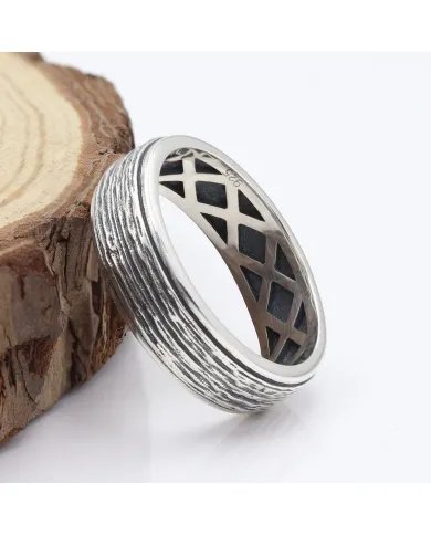 925 Sterling Silver Spinner Ring – Calming Fidget Thumb Band