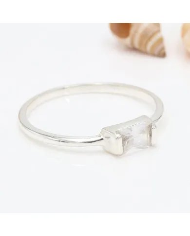 Swarovski Crystal Ring - 925 Sterling Silver Handmade Gemstone Jewelry