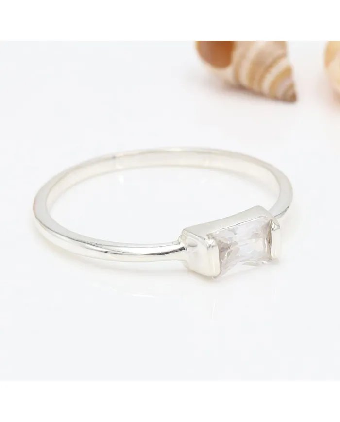 Swarovski Crystal Ring - 925 Sterling Silver Handmade Gemstone Jewelry