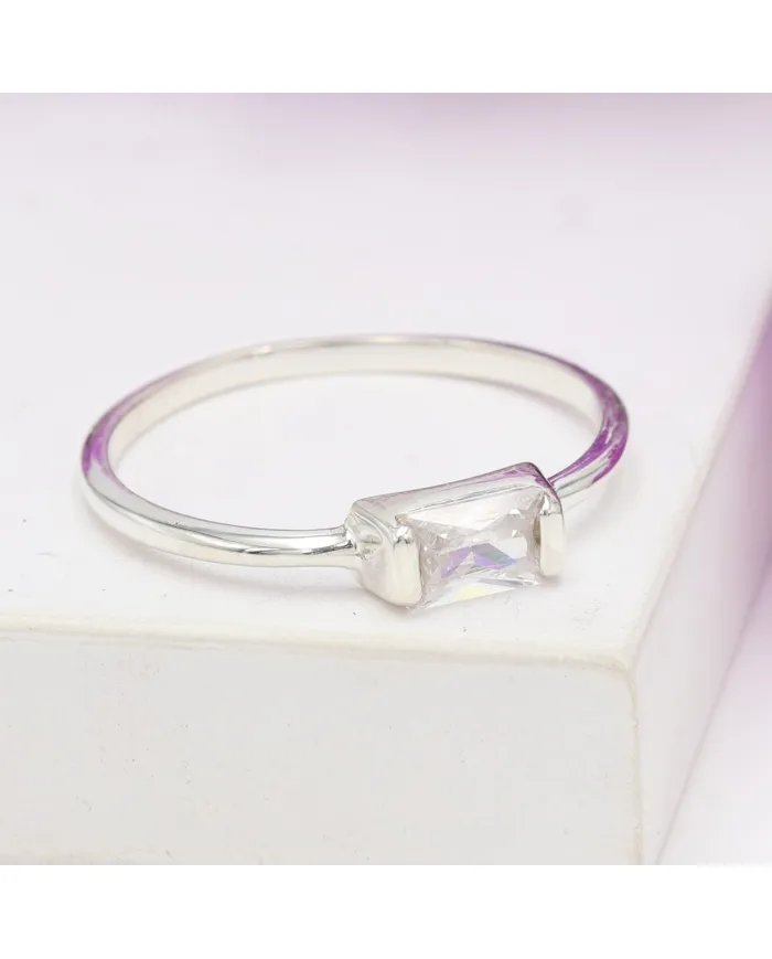 Swarovski Crystal Ring - 925 Sterling Silver Handmade Gemstone Jewelry