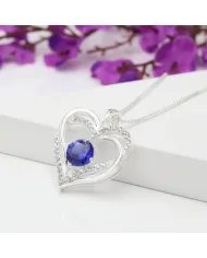 Minimalist heart shape pendant necklaces for women