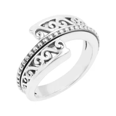 925 Sterling Silver Spinner Ring for Anxiety & Meditation Fidget