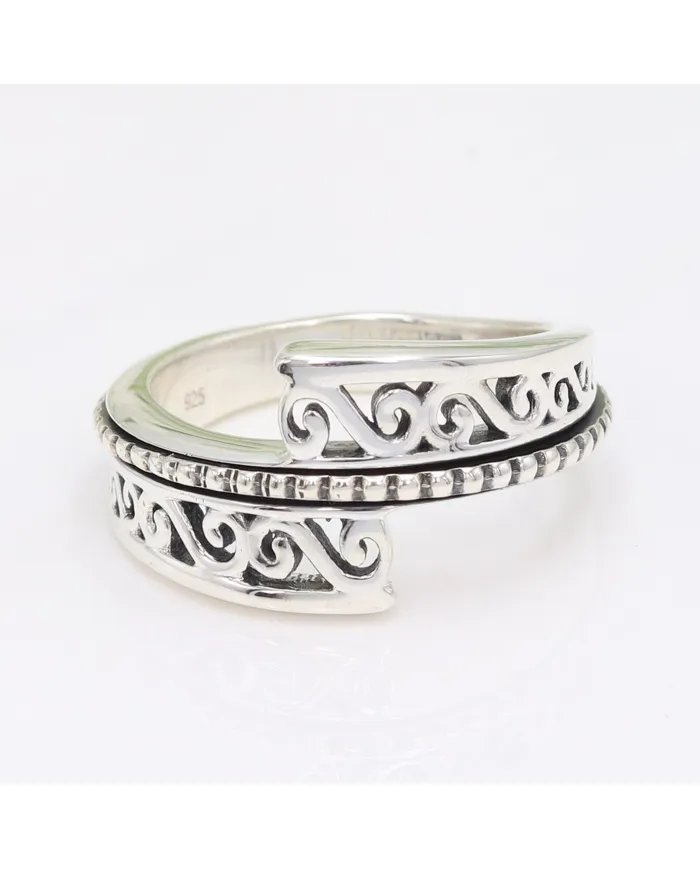 925 Sterling Silver Spinner Ring for Anxiety & Meditation Fidget