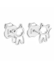 Owl Stud Earrings – Gold Plated 925 Silver Handmade Gift for Her