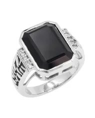 925 Sterling Silver Swarovski Crystal Cross Ring Religious Jewelry