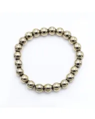 Pyrite Beaded Bracelet for Men and Women