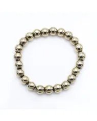 Amethyst Bead Bracelet with Silver Heart Charm