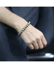 Pyrite Beaded Bracelet for Men and Women