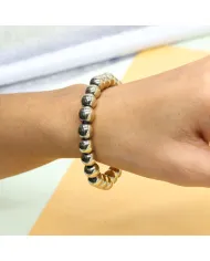 Pyrite Beaded Bracelet for Men and Women