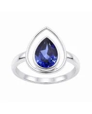 Pear Cut Tanzanite Ring – Gold Plated 925 Silver Handmade Jewelry