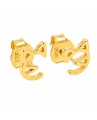 925 Sterling Silver Cat Stud Earrings – Handmade Mini Jewelry