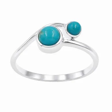 Arizona Turquoise Ring - 925 Sterling Silver Handmade Jewelry