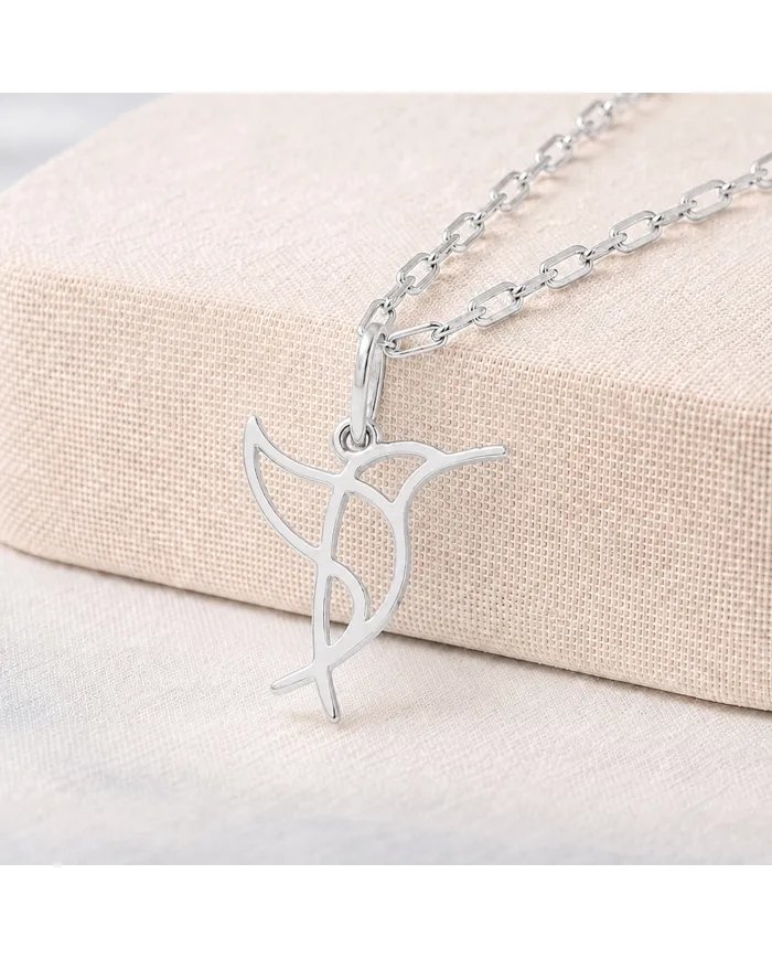 Hummingbird Pendant in 925 Sterling Silver Handmade Cute Charm