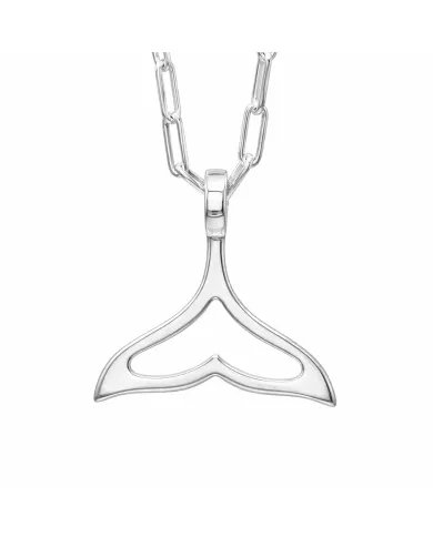 925 Sterling Silver Mermaid Tail Pendant – Handmade Jewelry for Her