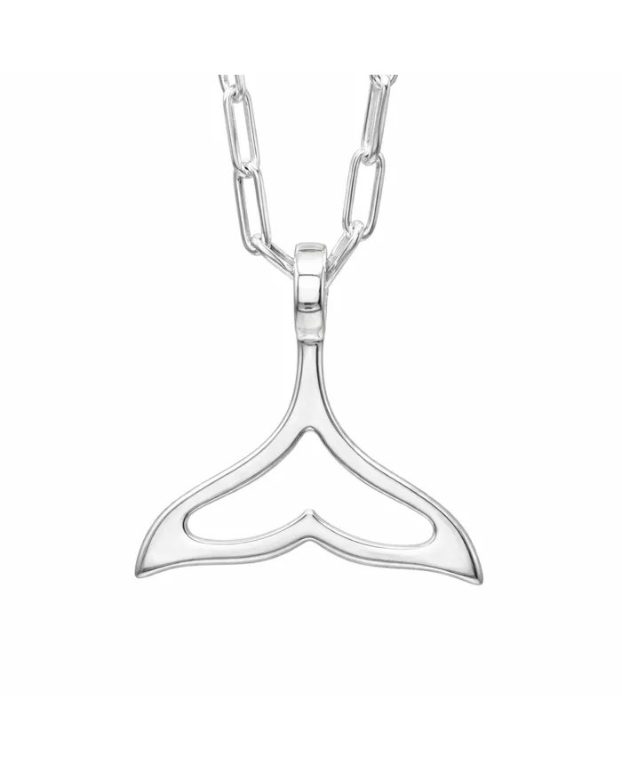 925 Sterling Silver Mermaid Tail Pendant – Handmade Jewelry for Her