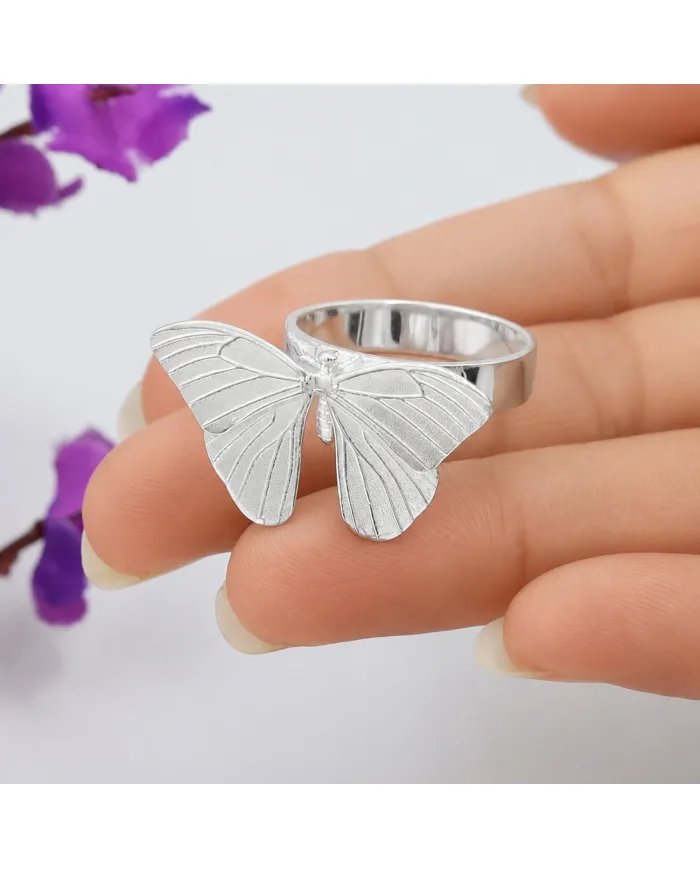 Butterfly Ring – Handmade 925 Sterling Silver Jewelry for Her