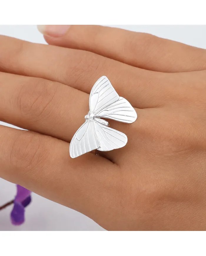 Butterfly Ring – Handmade 925 Sterling Silver Jewelry for Her