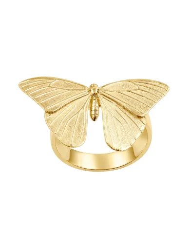 Butterfly Ring – Gold Plated 925 Silver Handmade Jewelry for Her