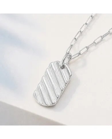 925 Sterling Silver Wave Pendant | Handmade Unisex Jewelry