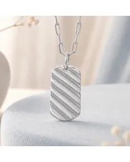 925 Sterling Silver Wave Pendant | Handmade Unisex Jewelry