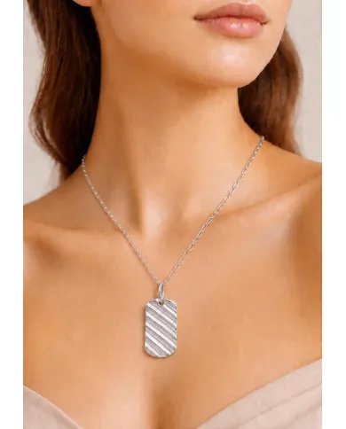 925 Sterling Silver Wave Pendant | Handmade Unisex Jewelry
