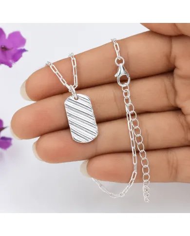 925 Sterling Silver Wave Pendant | Handmade Unisex Jewelry
