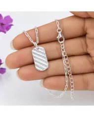 925 Sterling Silver Wave Pendant | Handmade Unisex Jewelry