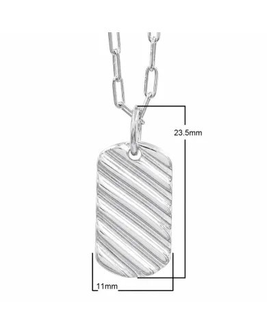 925 Sterling Silver Wave Pendant | Handmade Unisex Jewelry