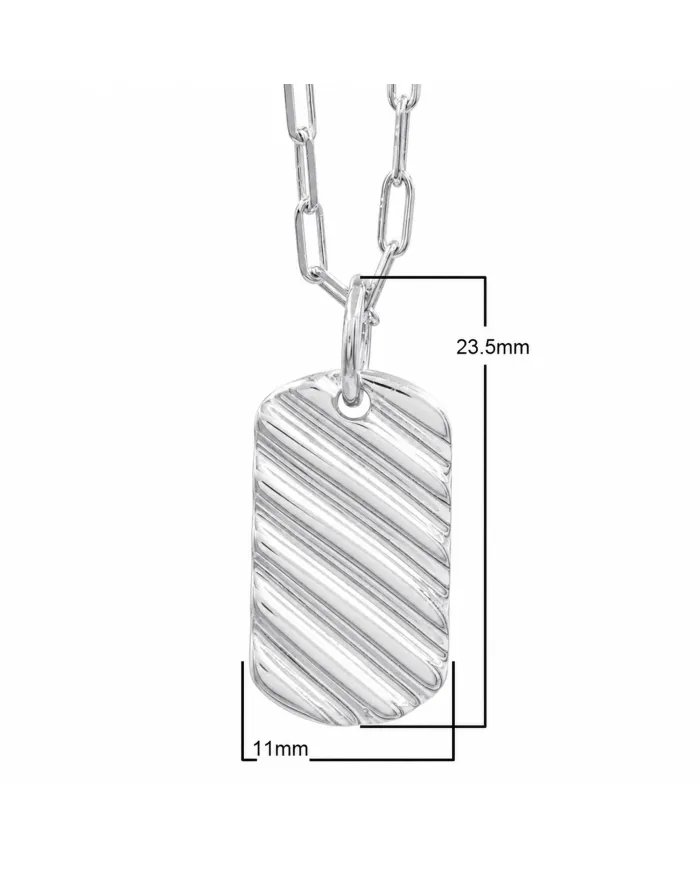 925 Sterling Silver Wave Pendant | Handmade Unisex Jewelry