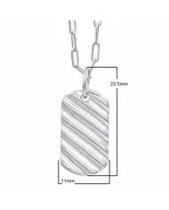925 Sterling Silver Wave Pendant | Handmade Unisex Jewelry