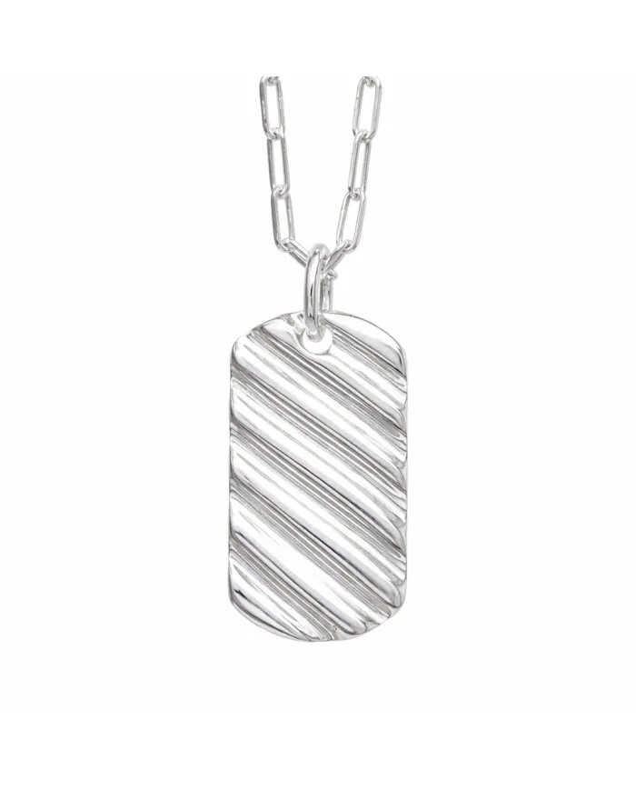 925 Sterling Silver Wave Pendant | Handmade Unisex Jewelry