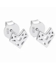 Gold Plated Gun-Inspired Stud Earrings in 925 Silver Unisex Style