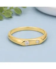 Swarovski Crystal Ring - Handmade Gold Plated 925 Silver Gemstone Jewelry