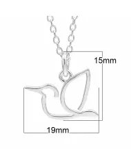 925 Sterling Silver Hummingbird Pendant – Handmade Gift for Her