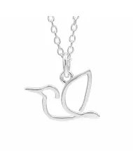 925 Sterling Silver Hummingbird Pendant – Handmade Gift for Her