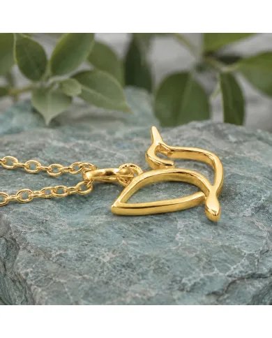 Gold-Plated Hummingbird Pendant in 925 Sterling Silver – Handmade Gift for Her