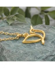 Gold-Plated Hummingbird Pendant in 925 Sterling Silver – Handmade Gift for Her