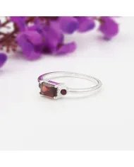 Garnet Gemstone Ring – Handmade 925 Sterling Silver Jewelry