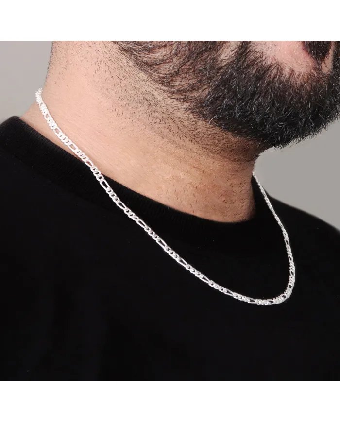 925 Sterling Silver Men’s Chain Necklace – Handmade Jewelry