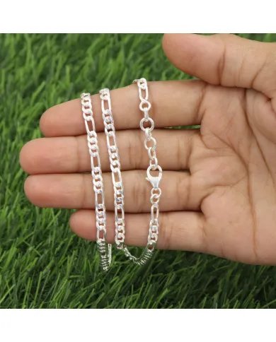 925 Sterling Silver Men’s Chain Necklace – Handmade Jewelry