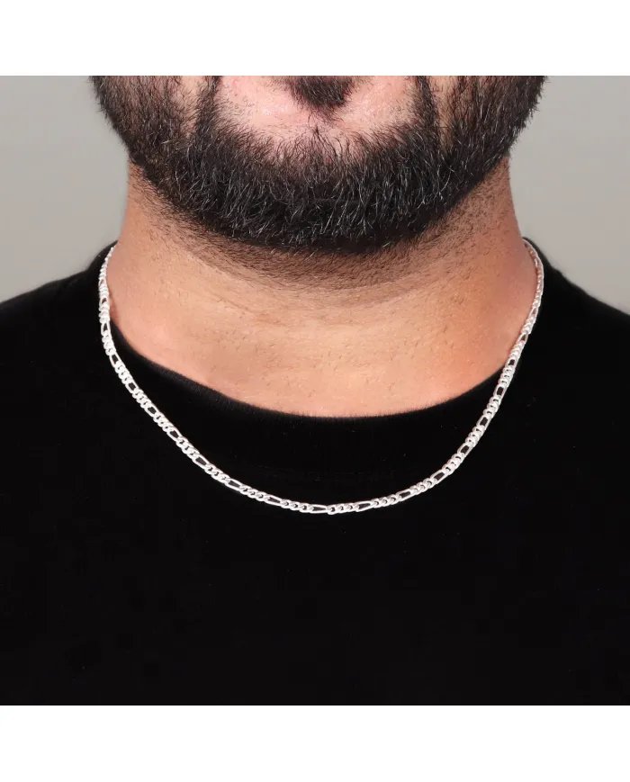 925 Sterling Silver Men’s Chain Necklace – Handmade Jewelry