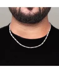 925 Sterling Silver Men’s Chain Necklace – Handmade Jewelry