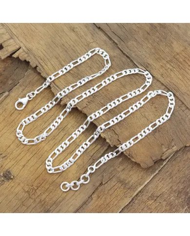 925 Sterling Silver Men’s Chain Necklace – Handmade Jewelry