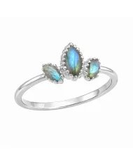 Labradorite Ring in 925 Sterling Silver – Handmade Gemstone Jewelry