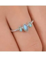 Labradorite Ring in 925 Sterling Silver – Handmade Gemstone Jewelry