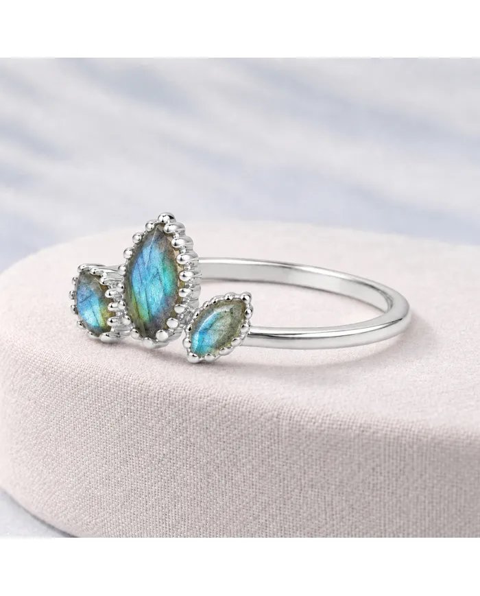 Labradorite Ring in 925 Sterling Silver – Handmade Gemstone Jewelry
