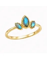 Labradorite Ring in 925 Sterling Silver – Handmade Gemstone Jewelry