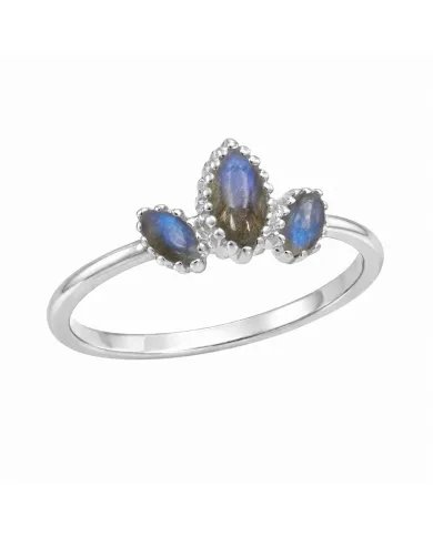 Labradorite Ring in 925 Sterling Silver – Handmade Gemstone Jewelry